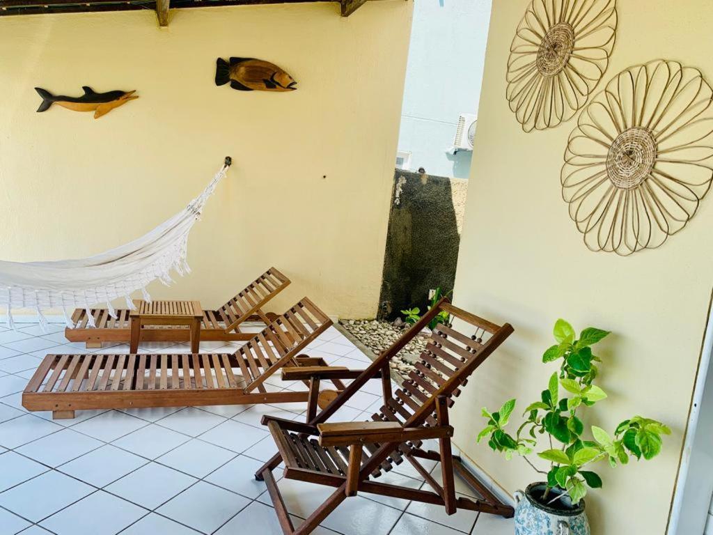 Casa Duplex Beira Mar Com Caseiro De Cortesia Em Maceio Exterior foto