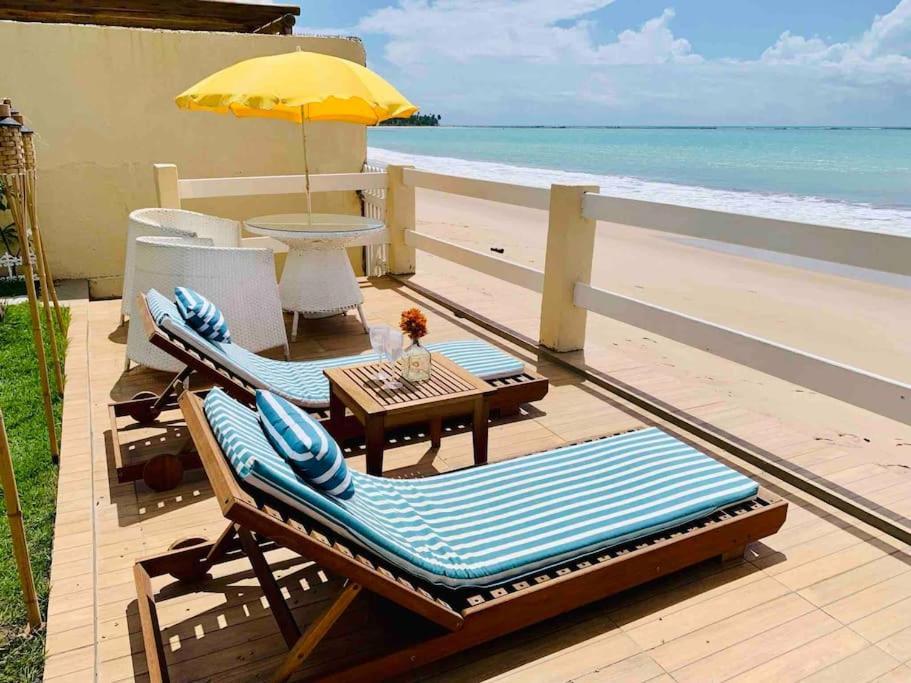 Casa Duplex Beira Mar Com Caseiro De Cortesia Em Maceio Exterior foto